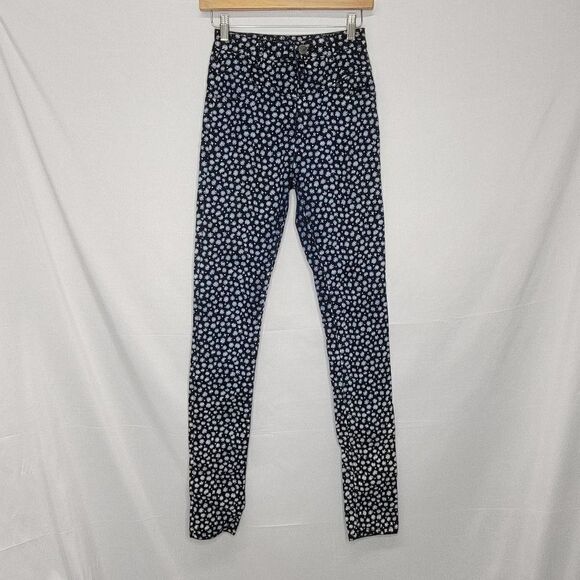 BDG Floral High Rise Skinny Jeggings Denim - Picture 4 of 12